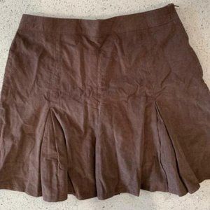 Brown Corduroy Skirt